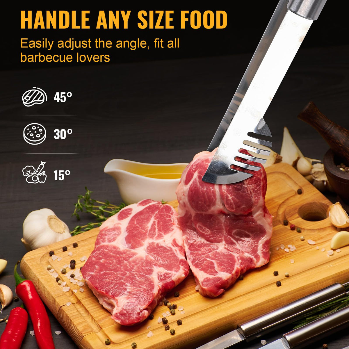 Electactic 4-in-1 spatula with bottle opener demonstrating multi-function grilling tool