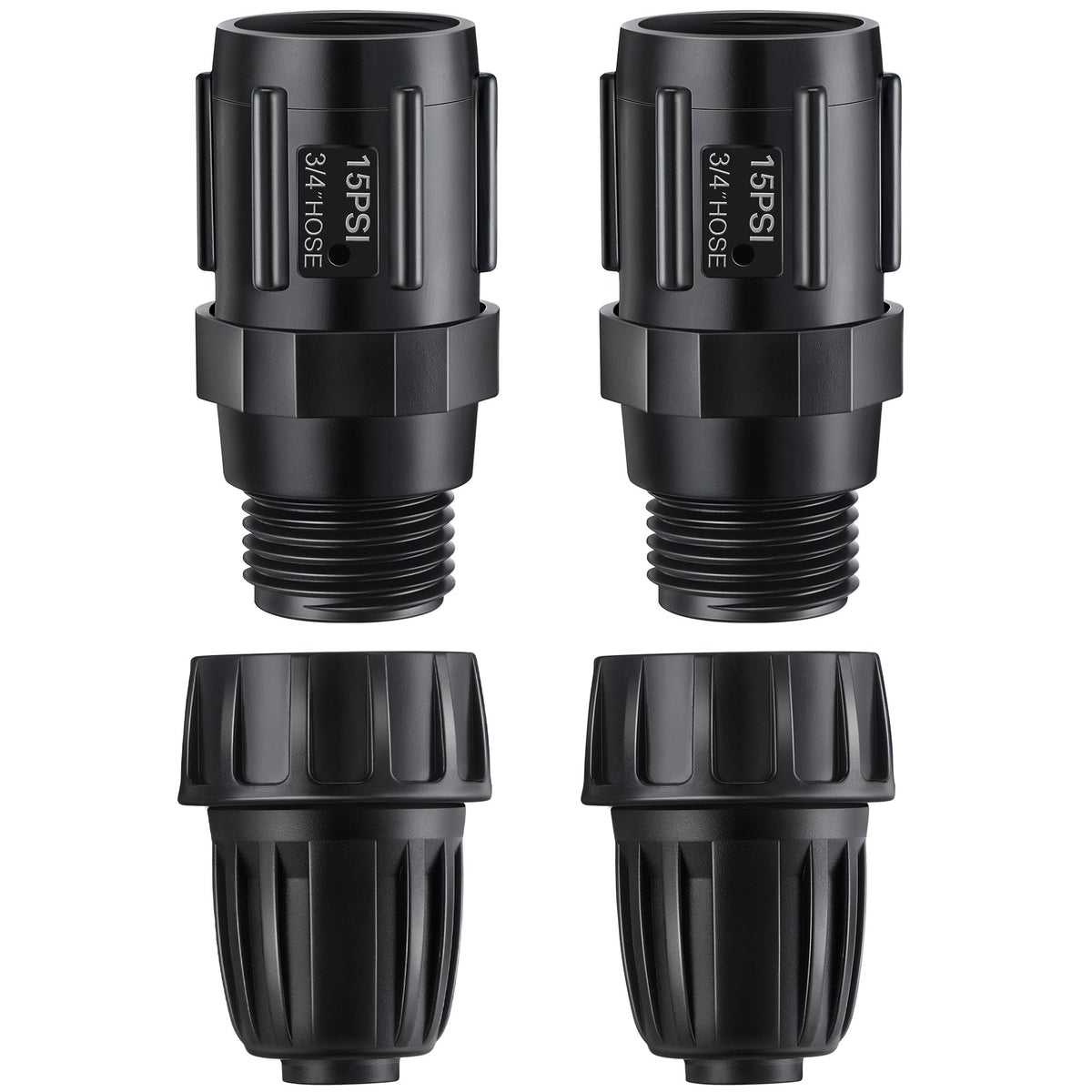 ElectricWise 15 PSI regulator close-up showing precise flow for drip systems.