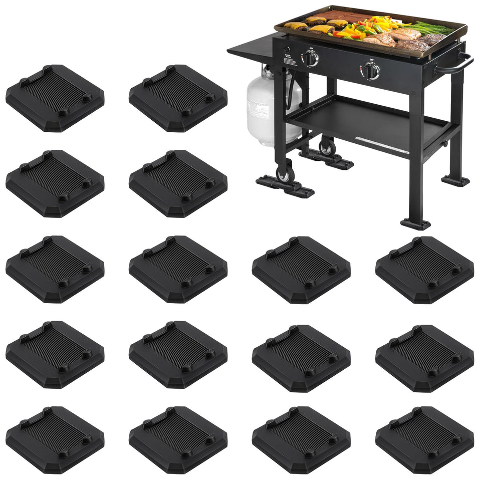 ElectricWise 16-pcs griddle leveling shims front view shows easy setup on uneven surfaces