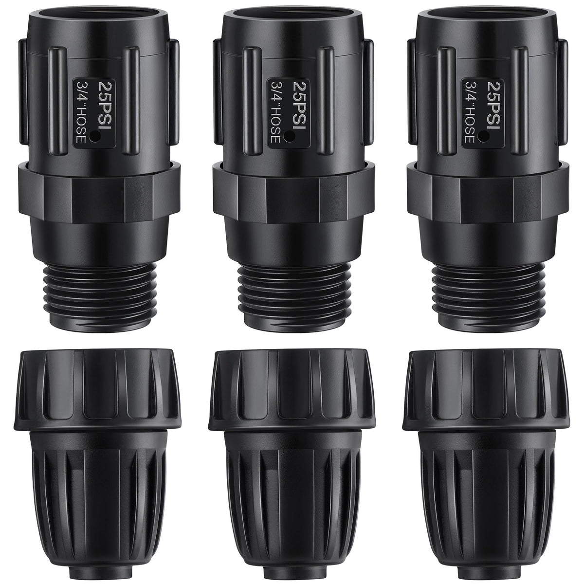 ElectricWise 25 PSI regulator for drip irrigation provides consistent pressure.