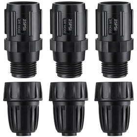 ElectricWise 25 PSI regulator for drip irrigation provides consistent pressure.
