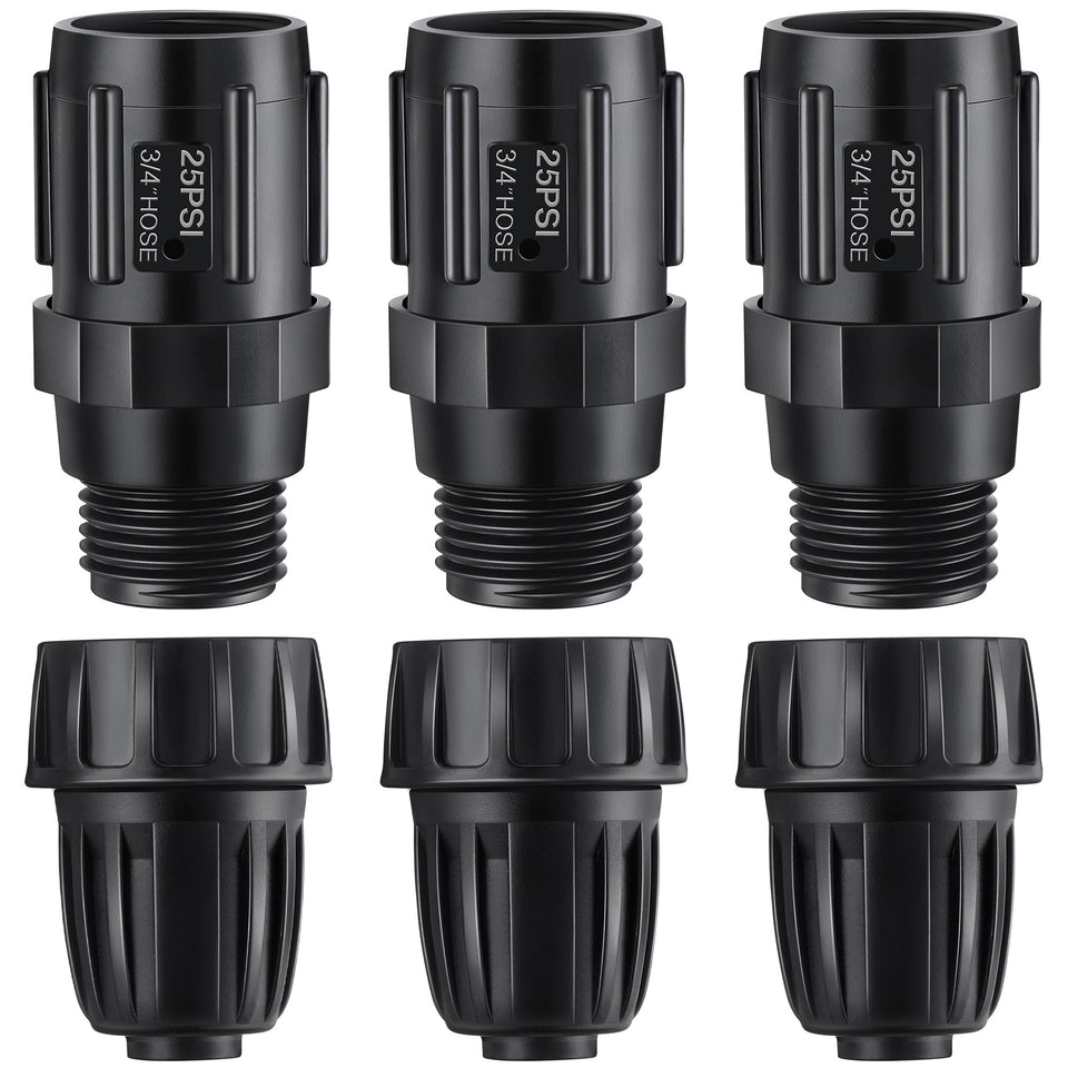 ElectricWise 25 PSI regulator for drip irrigation provides consistent pressure.