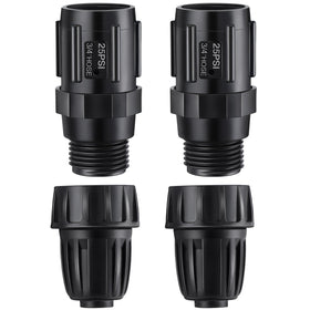 ElectricWise 25 PSI regulator front view for steady drip irrigation pressure.