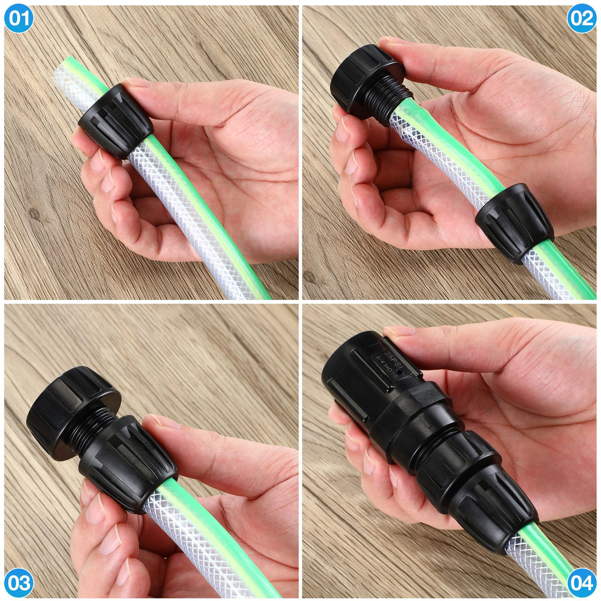ElectricWise 25 PSI regulator in use with drip lines and emitters.