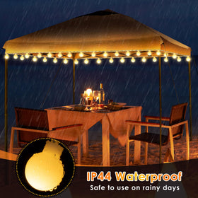 ElectricWise weather-resistant canopy lights endure rain and light snow.