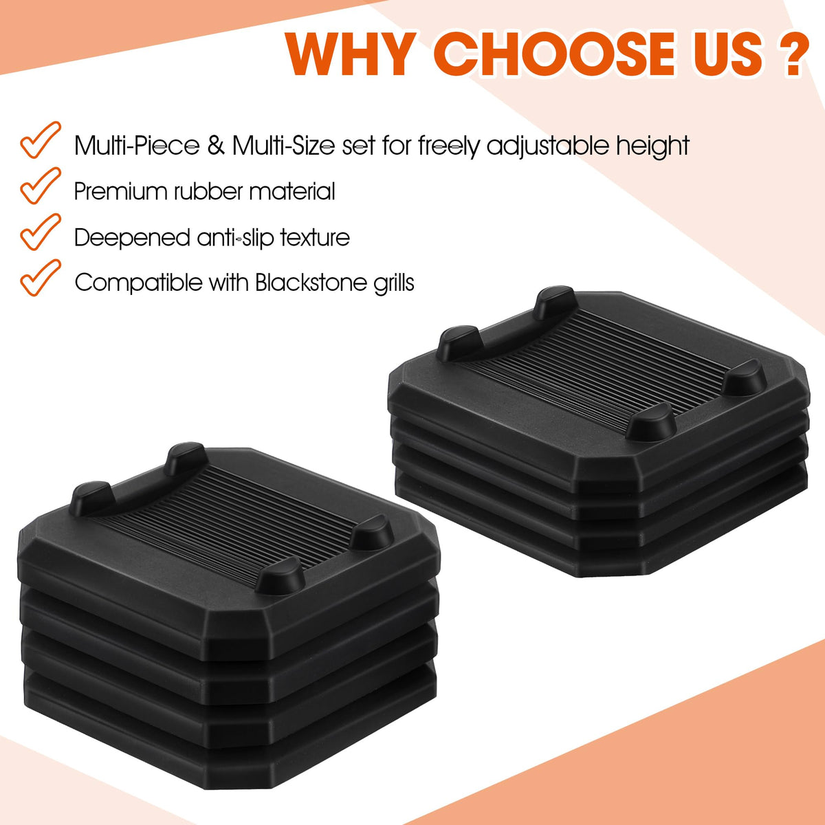 ElectricWise durable rubber shims resist outdoor wear and tear