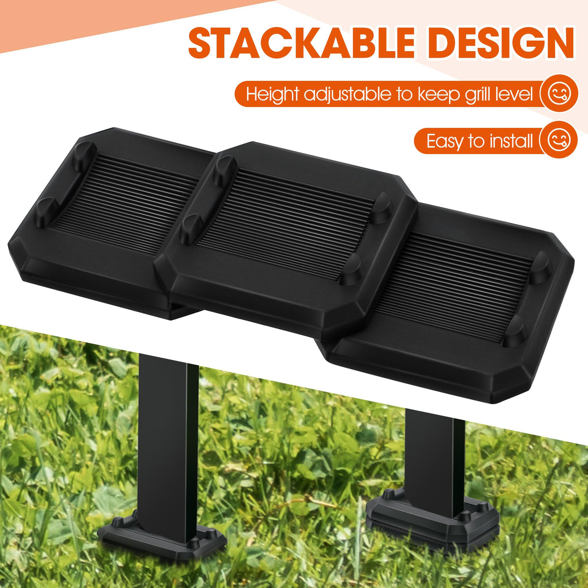ElectricWise leveling shims kit shown on a Blackstone setup