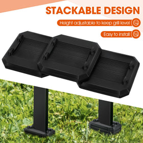 ElectricWise leveling shims kit shown on a Blackstone setup