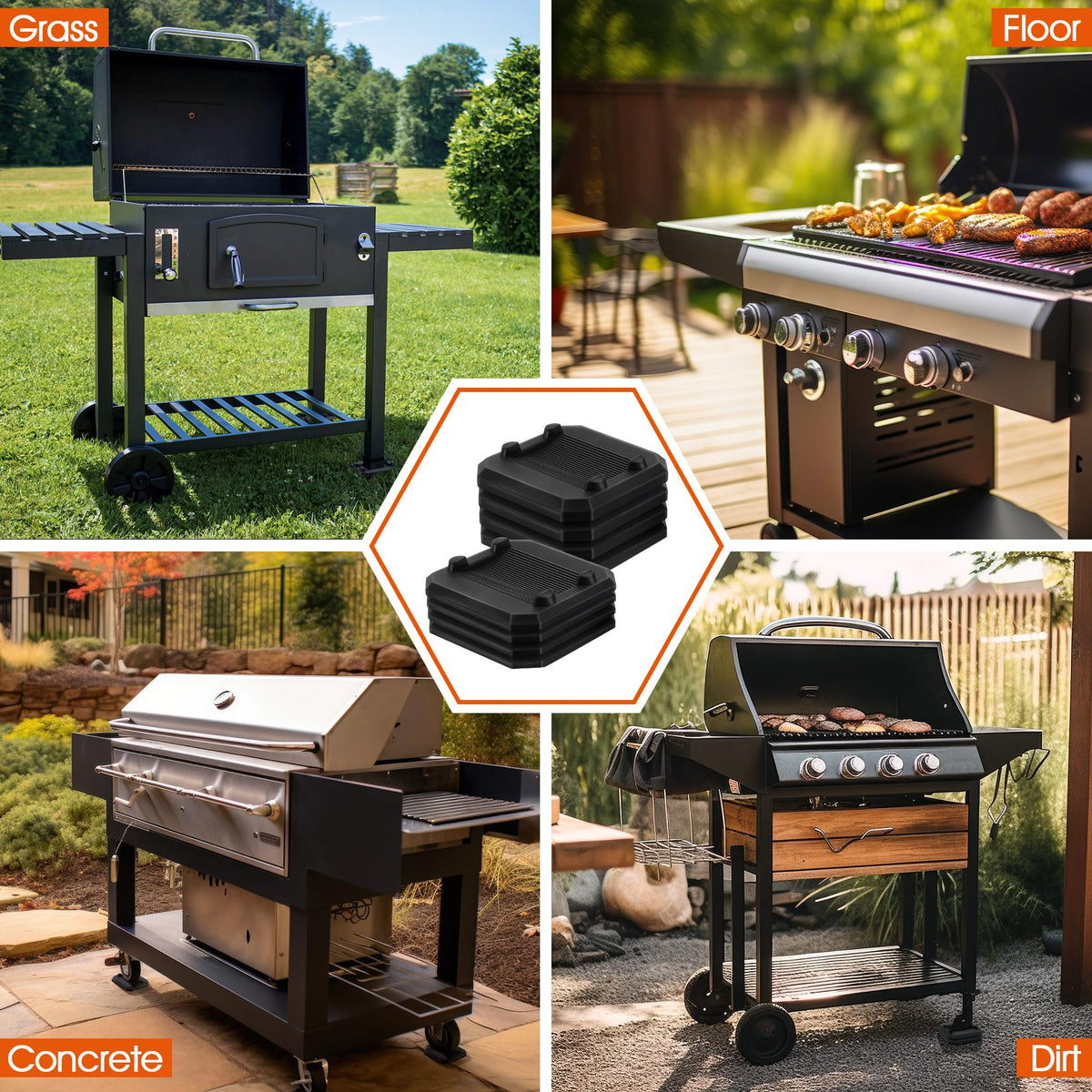 ElectricWise outdoor grilling on a level base for safer cooking