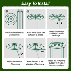 Ideal for bushy plants and climbing vines in beds or pots.