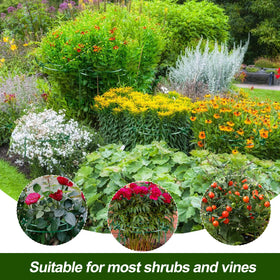 Indoor or outdoor use keeps peonies, roses, and tomatoes tidy.