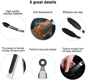 Elegantcharm stainless steel tongs stay sturdy under flame and use.