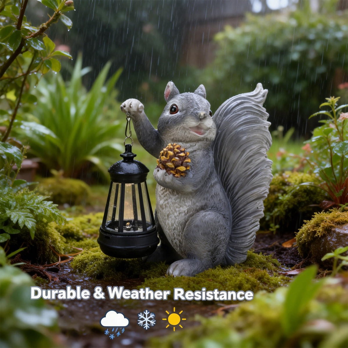 Elegondrar solar statue makes a thoughtful gift for gardens and new homes.