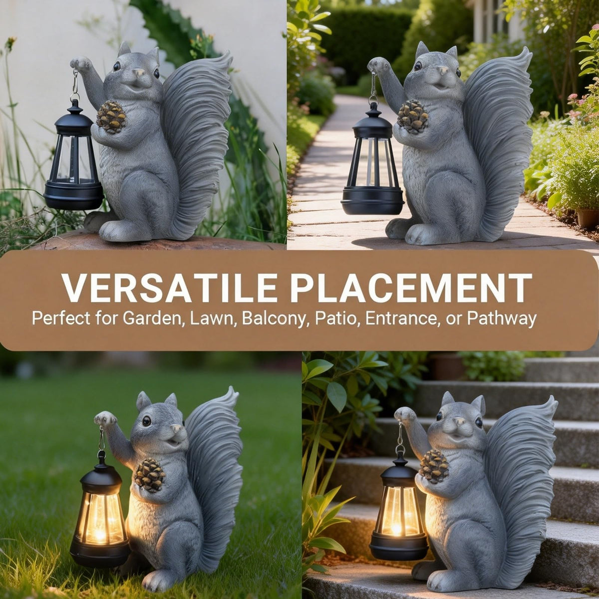 Elegondrar outdoor sculpture fits balconies and entryways with playful character.