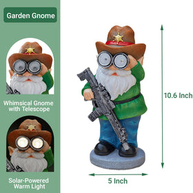 Elegondrar solar-powered gnome-light enhances nighttime paths and entryways.