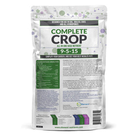 Element Nutrients Complete Crop 9-5-15 being mixed for steady garden growth