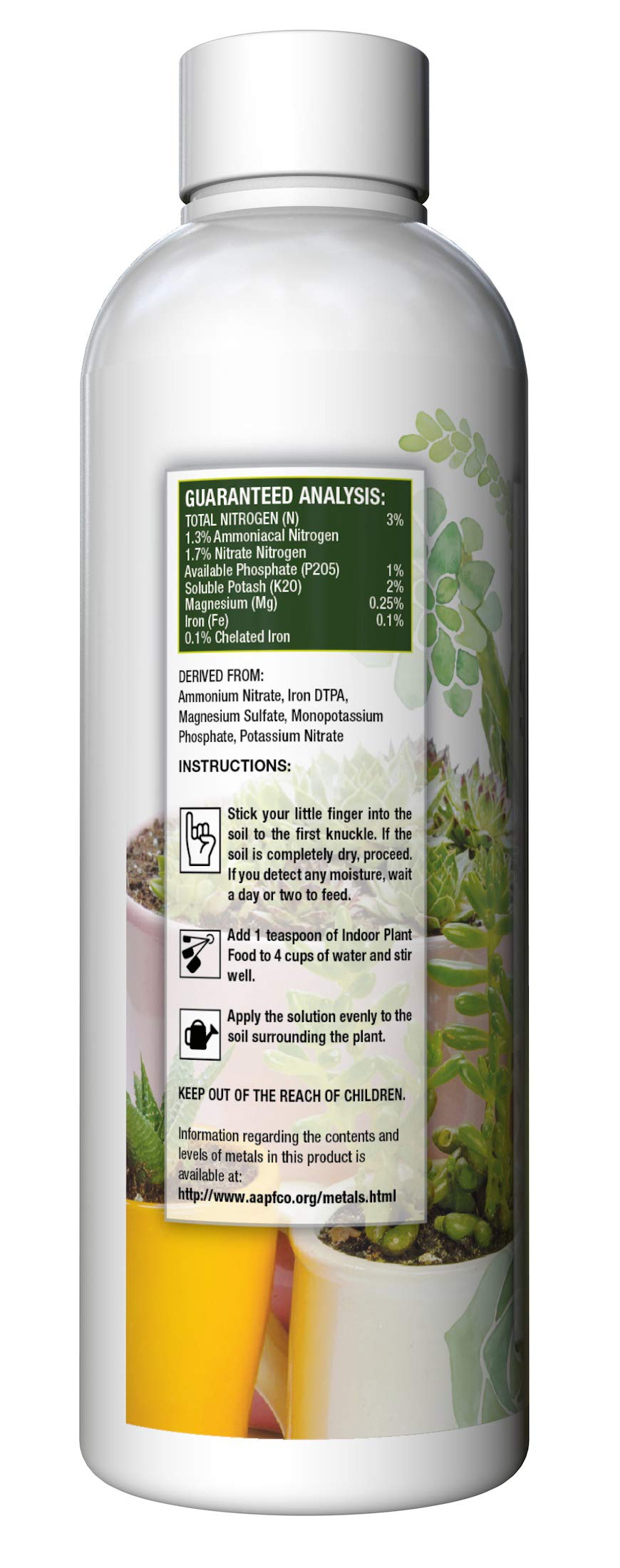 Element Nutrients bottle with easy dispenser cap simplifies succulent care.