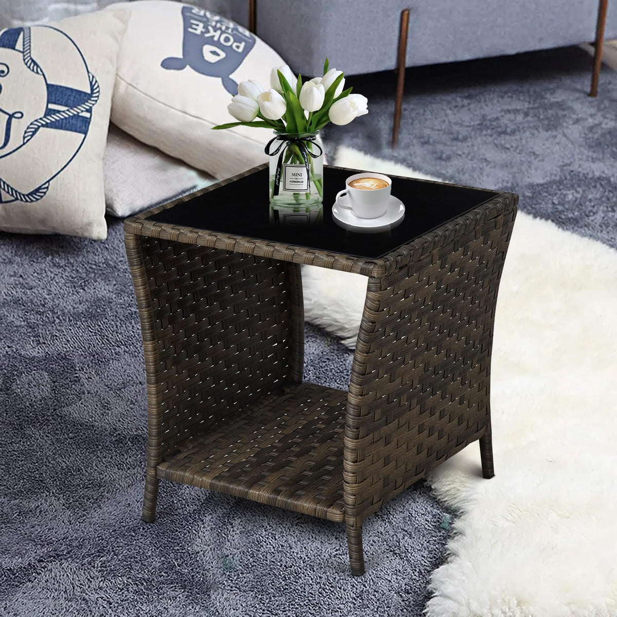 Elepude sturdy frame adds stability on outdoor spaces.