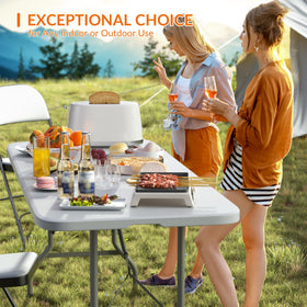 Elevon folding set stores and transports with ease