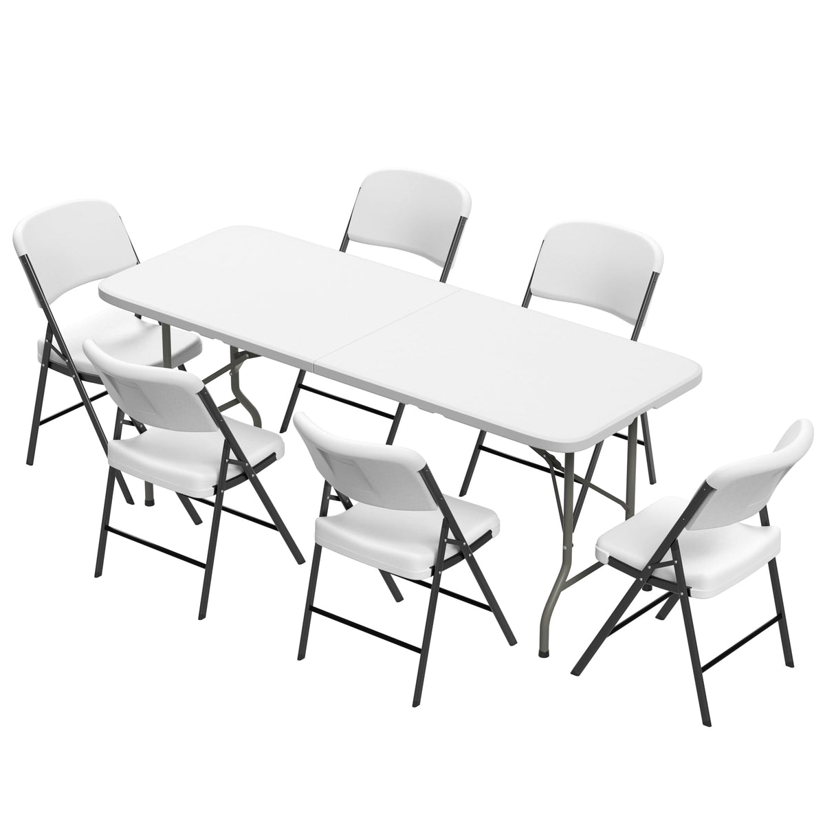 Elevon folding table 6ft with durable top, ideal for outdoor events