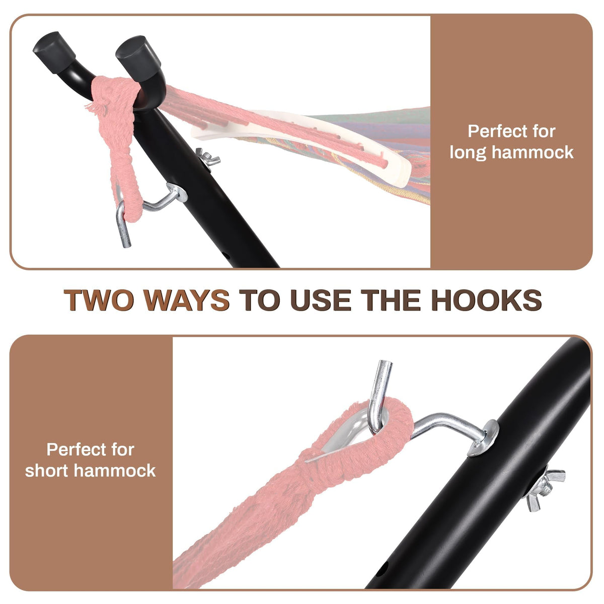 Elevon hammock stand easy assembly in minutes with tool-free setup