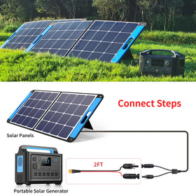 ELFCULB XT60 cable compatible with solar generators for versatile power solutions.