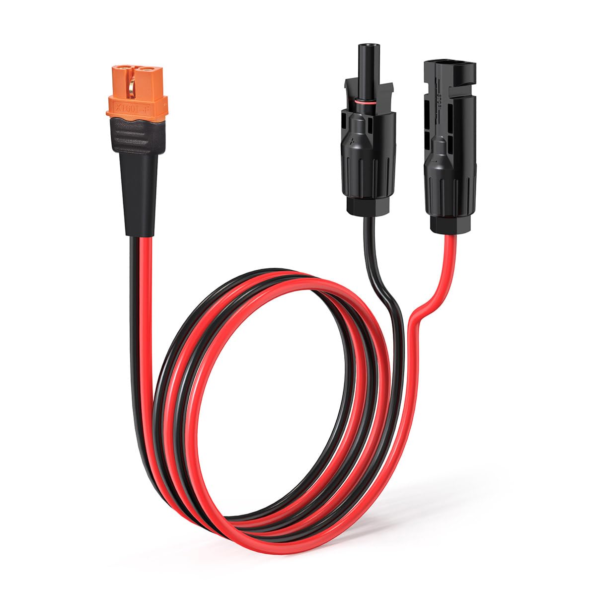 ELFCULB solar to XT60i cable close-up of durable connectors for stable power transfer.