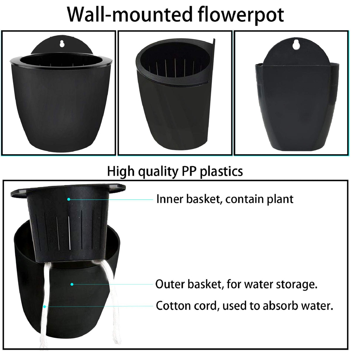 Elfinrm 7Pack back hanging hole demonstrates easy wall mounting.
