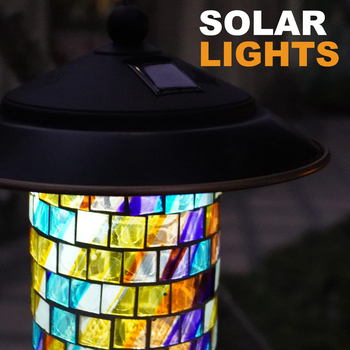 Elfonsol Solar Bird Feeder 360° perch allows feeding from any angle.