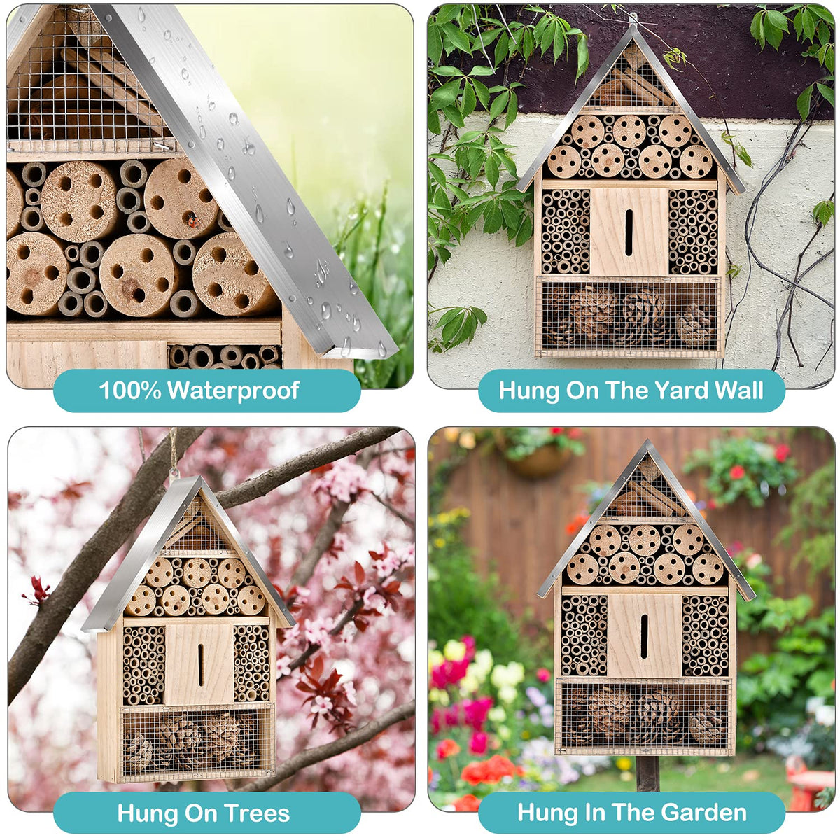 Elipark hanging design back hooks for easy installation on walls or trees