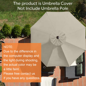 EliteShade 8-rib umbrella cover with precise fabric fit.
