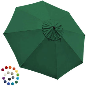 EliteShade 9ft forest green canopy provides durable shade and UV protection.