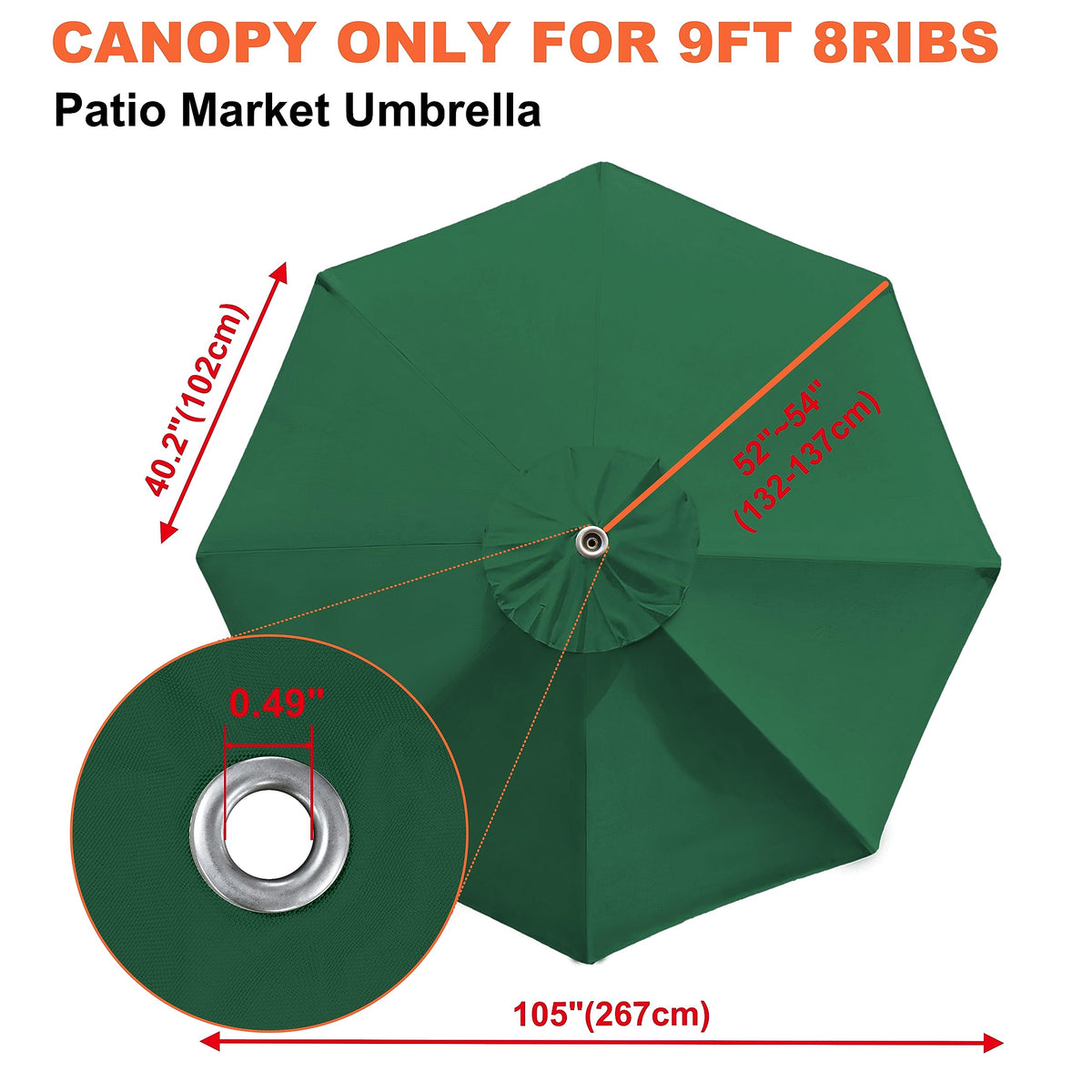 EliteShade air-vent design canopy promotes airflow for windy days.
