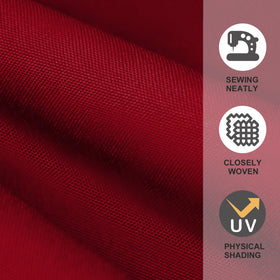 EliteShade burgundy canopy fits wood, aluminum, metal, or fiberglass frames.