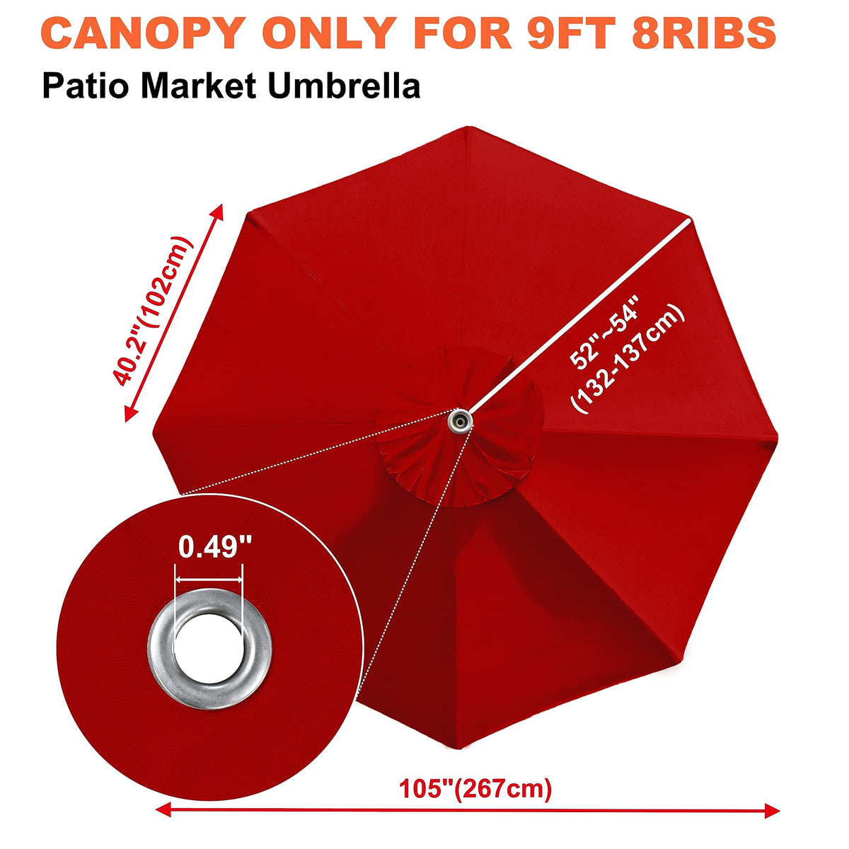 EliteShade 500 denier fabric canopy with UV protection for sunny patios