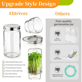 Elitrivox blackout sleeves help preserve sprout quality by limiting light.
