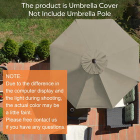 EliteShade 8-rib canopy showing robust fit for market umbrellas.
