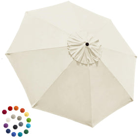 EliteShade canopy for 9ft umbrella provides durable replacement for 8-rib frames.