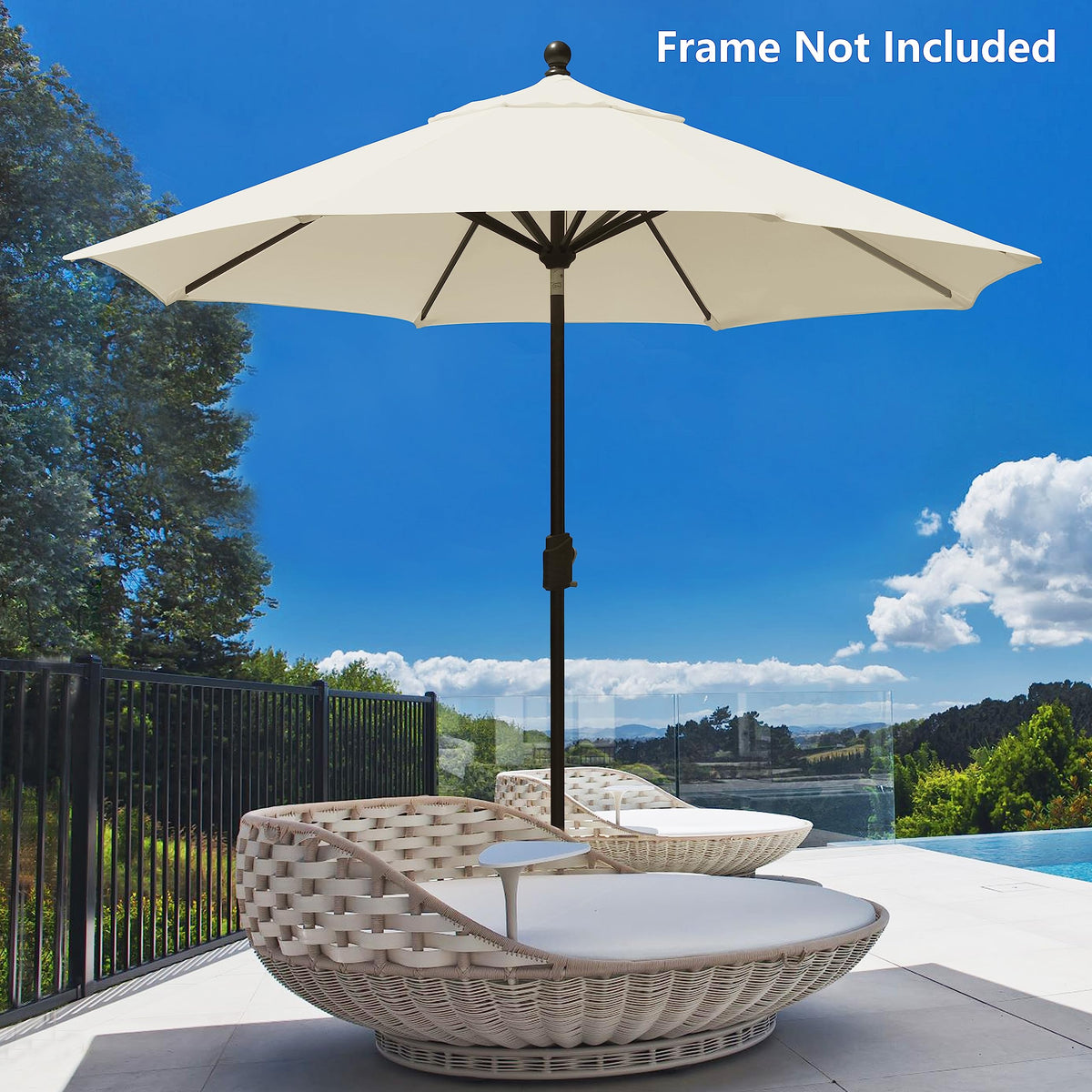 EliteShade easy-install canopy promotes quick, tool-free replacement.