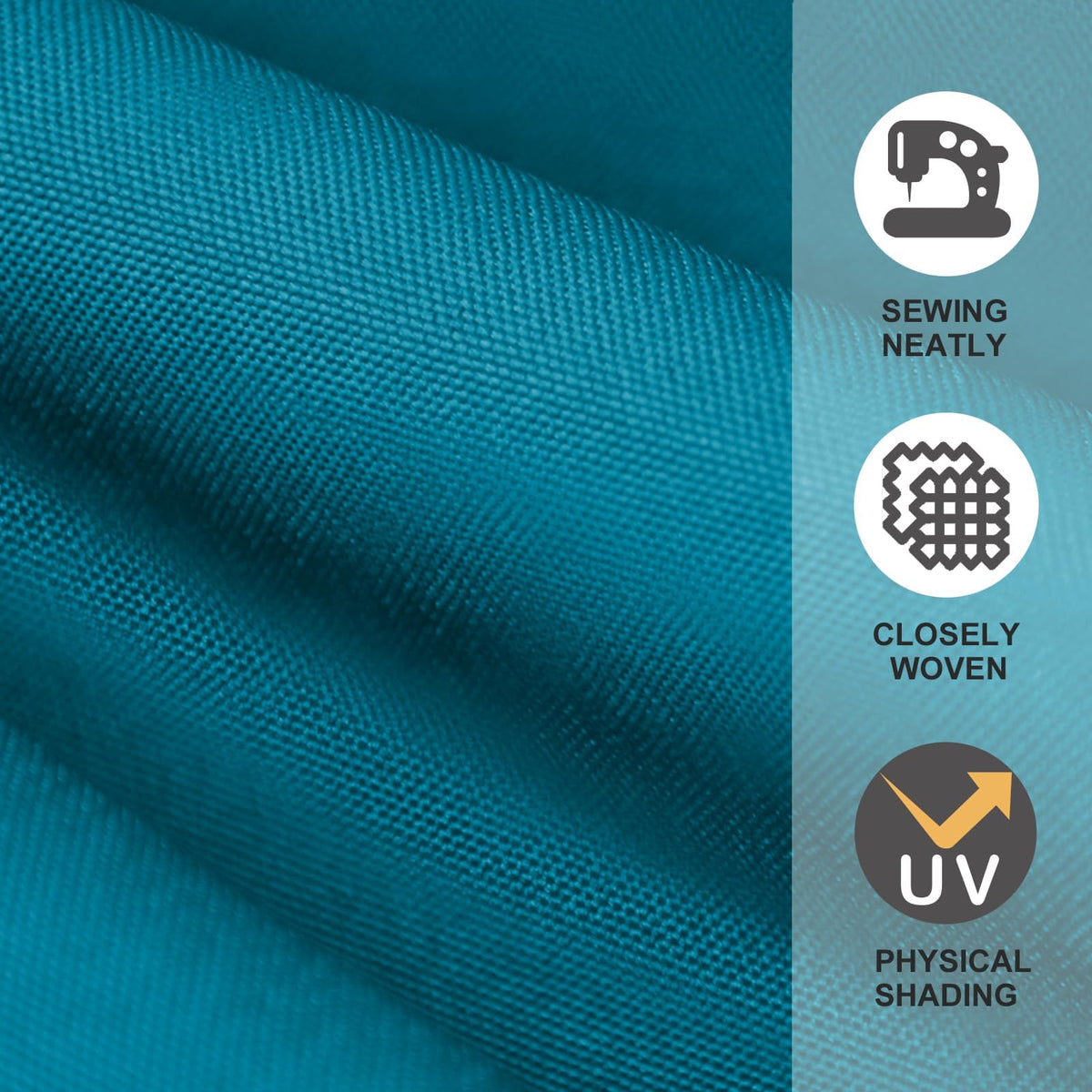 EliteShade teal canopy top hole allows easy fit adjustment