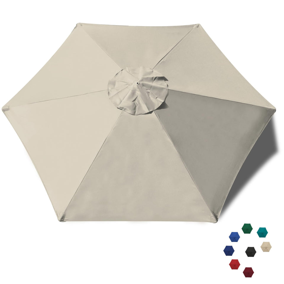 EliteShade 7.5ft canopy cover for 6-rib umbrellas, quick shade replacement