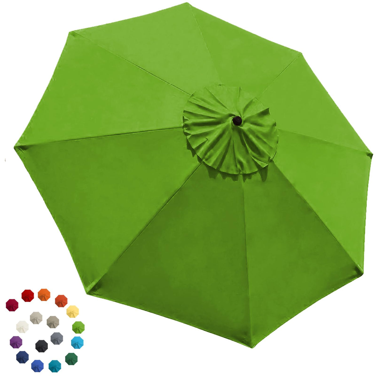 EliteShade USA 9ft canopy replacement for 8-rib umbrellas improves shade and look.