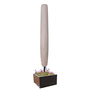 EliteShade beige finish provides weather protection for outdoor umbrellas