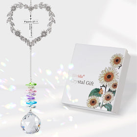 Elivida cross detail inlay sparkles in sunbeams.