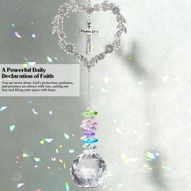 Elivida crystal suncatcher emits radiant light to brighten spaces.