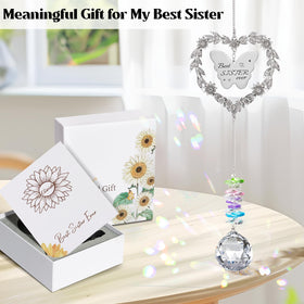 Elivida suncatcher heart bond symbol representing unity