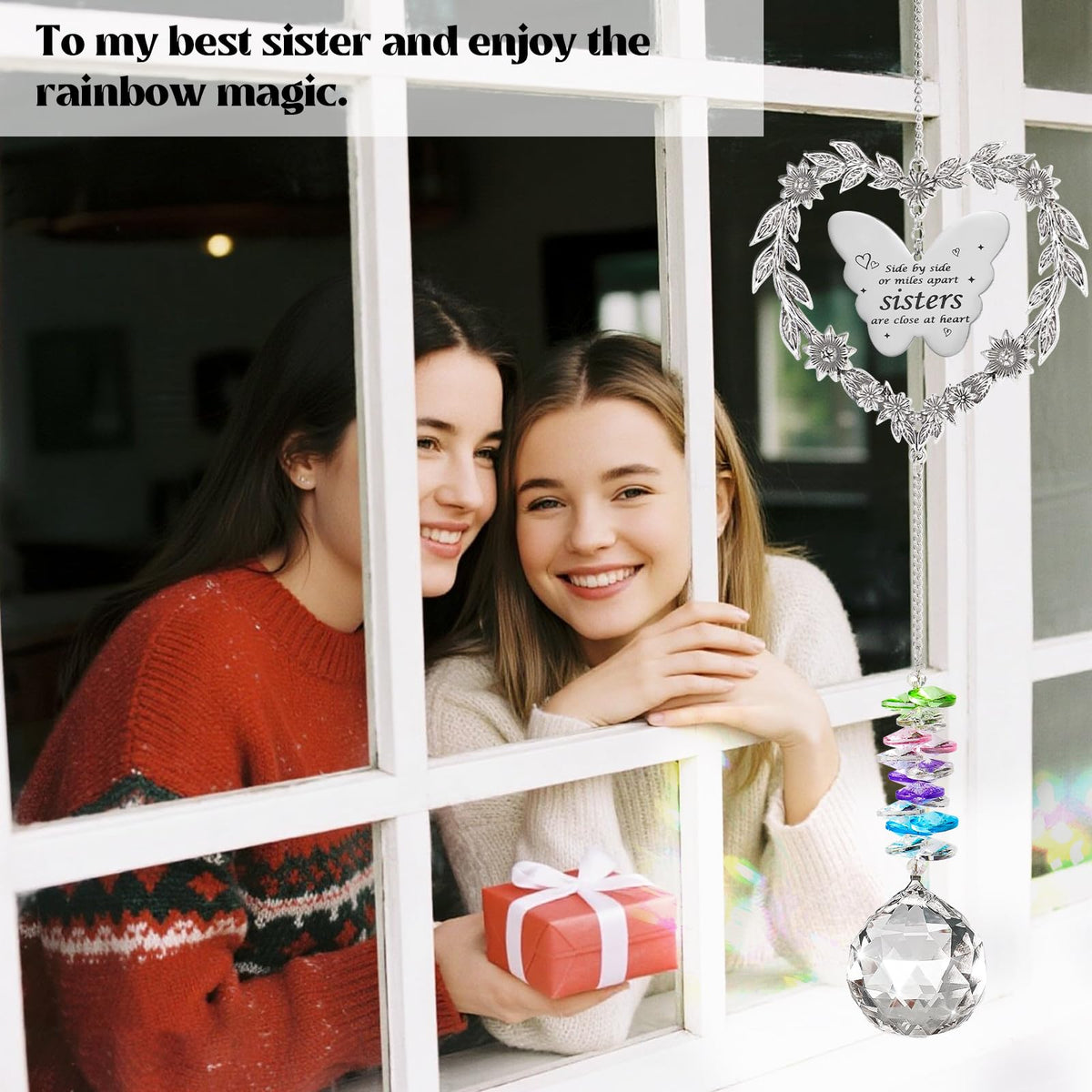 Elivida suncatcher rainbow reflections brighten living space