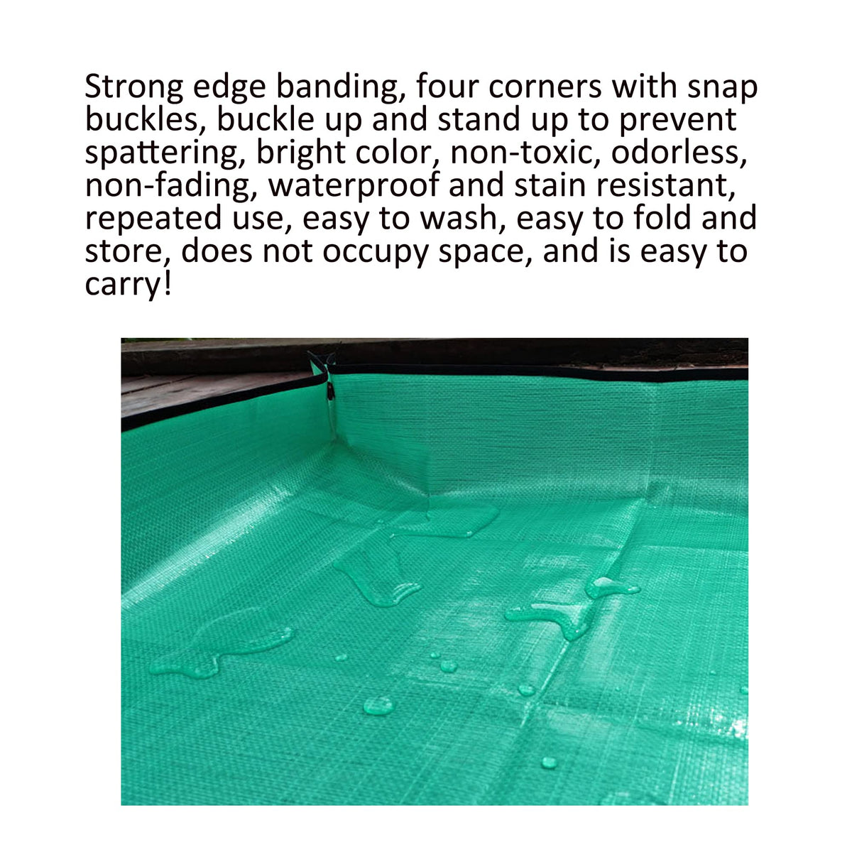 ELLAZYY plant mat easy to clean after soil work and watering