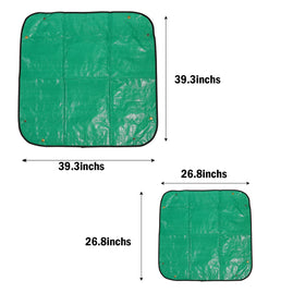 ELLAZYY plant mat folded flat demonstrating compact storage