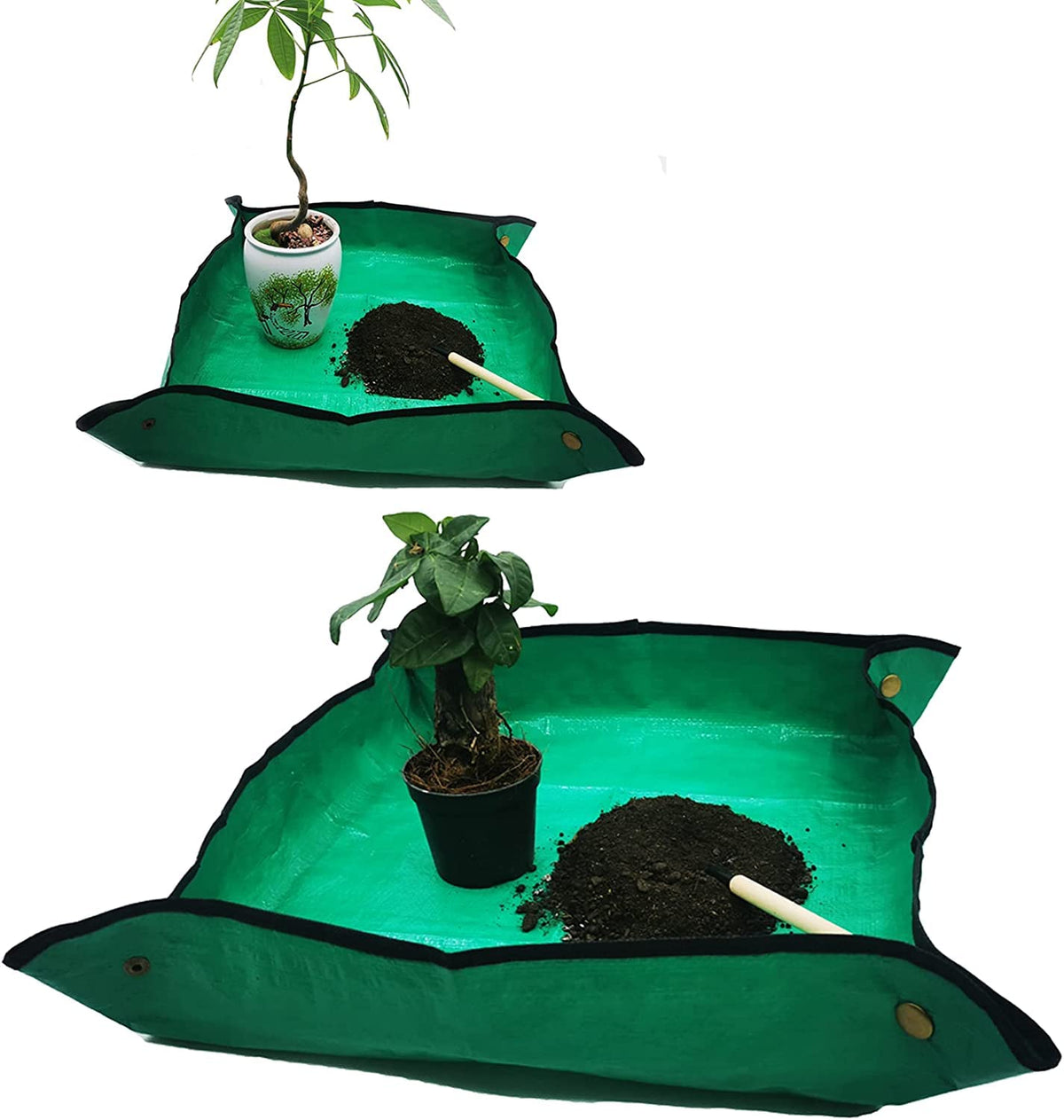 ELLAZYY plant mat ideal for potting tasks on a balcony or table
